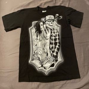 Skeleton graphic T-shirt size medium